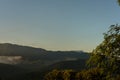 Mystical Mist mountains Royalty Free Stock Photo