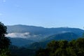 Mystical Mist mountains Royalty Free Stock Photo