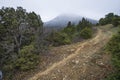 Mystical misty mountain landscape Royalty Free Stock Photo