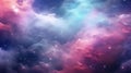 Mystical Nebulas and Twinkling Stars in a Vibrant Cosmic Dreamscape - Generative AI