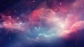 Mystical Nebulas and Twinkling Stars in a Vibrant Cosmic Dreamscape - Generative AI