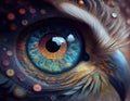 Mystical Owl Eye - A Captivating Glimpse Into The Spirit of Nature