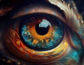 Mystical Owl Eye - A Captivating Glimpse Into The Spirit of Nature