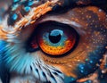 Mystical Owl Eye - A Captivating Glimpse Into The Spirit of Nature