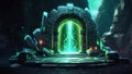 Mystical Portal in Enchanted Forest