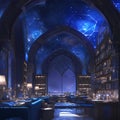 Mystical Private Library, Lapis Lazuli Vibes