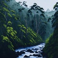 Mystical Rainforest: River\'s Embrace