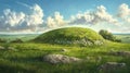 Mystical Relic: Ancient Celtic Barrow Shrouded in Enigma