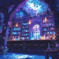 Mystical Speakeasy for Wizards Ã¢â¬â Cosy Cavern Bar Scene