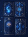 Mystical tarot card collection
