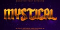 Mystical text effect, editable mystic and enchanted customizable font style