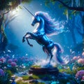 A mystical unicorn. generative ai Royalty Free Stock Photo