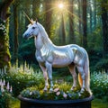 A mystical unicorn. generative ai Royalty Free Stock Photo