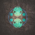 Mystical vintage gothic geometry thin lines symbol Royalty Free Stock Photo