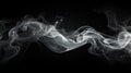 Mystical Whispers: Enigmatic White Smoke in Isolation