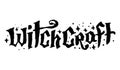 Mysticism witchcraft occult hand drawn lettering illustration