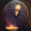 Mystics, Generative AI Illustration Royalty Free Stock Photo