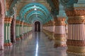 Palace hallway in Mysore, India Royalty Free Stock Photo