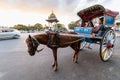 A horse cart on the streets of the city of Mysore Royalty Free Stock Photo