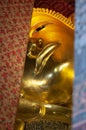 Myterious look of a Buddha sculpture