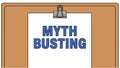 Myth Busting Concept Royalty Free Stock Photo