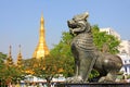 Mythical Beast At Maha Bandula Park, Yangon, Myanmar Royalty Free Stock Photo