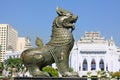 Mythical Beast At Maha Bandula Park, Yangon, Myanmar Royalty Free Stock Photo