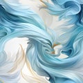 Mythical bird wings in fluid abstraction with rococo pastel colors and flowing fabrics (tiled)