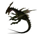 Mythical Fantasy Dragon with Forktail