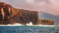 Mythical Faroe Islands in the middle of Atlantic Ocean, summer