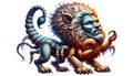 Mythical Manticore Creature Royalty Free Stock Photo