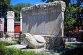 Mythical tortoise-dragon (bixi) outside Wuta Temple