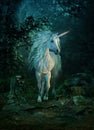 Mythical unicorn, 3d CG