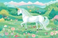 The mythical unicorn full of fantasy and fairy spirit