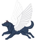 Mythical winged dog Simuran