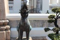 Mythological animal figure guarding the Thai temples, Bangkok, Thailand