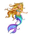 Mythological character of mermaid