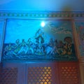 Mythological painting depicting event of `Samudra Manthan` Royalty Free Stock Photo
