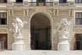 mythological statues at the imperial palace (hofburg) - vienna - austria