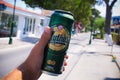 Mythos beer in the can