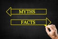 Myths or Facts Arrows Concept. Royalty Free Stock Photo