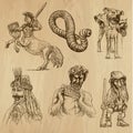 Myths and Monsters, pack 2 Royalty Free Stock Photo