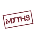Myths rectangular stamp. Royalty Free Stock Photo