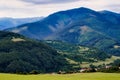 Myto pod Dumbierom village and Chopok mountain view