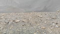 Myvatn, Iceland. Aerial view of large Hverfjall volcano crater, Tephra cone or Tuff ring volcano on overcast day Royalty Free Stock Photo