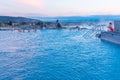 Myvatn, Iceland, August 21, 2020: Sunset view of Myvatn nature b