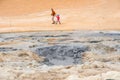 The Namafjall geothermal field is located in Northeast Iceland