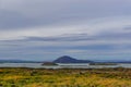 Myvatn, Iceland: A shallow lake situated in an area of active volcanism in the north of Iceland Royalty Free Stock Photo