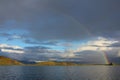 Myvatn Rainbow Royalty Free Stock Photo