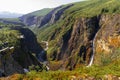 MÃÂ¥bÃÂ¸dalen a narrow valley in Eidfjord Municipality in Vestland county, Norway Royalty Free Stock Photo